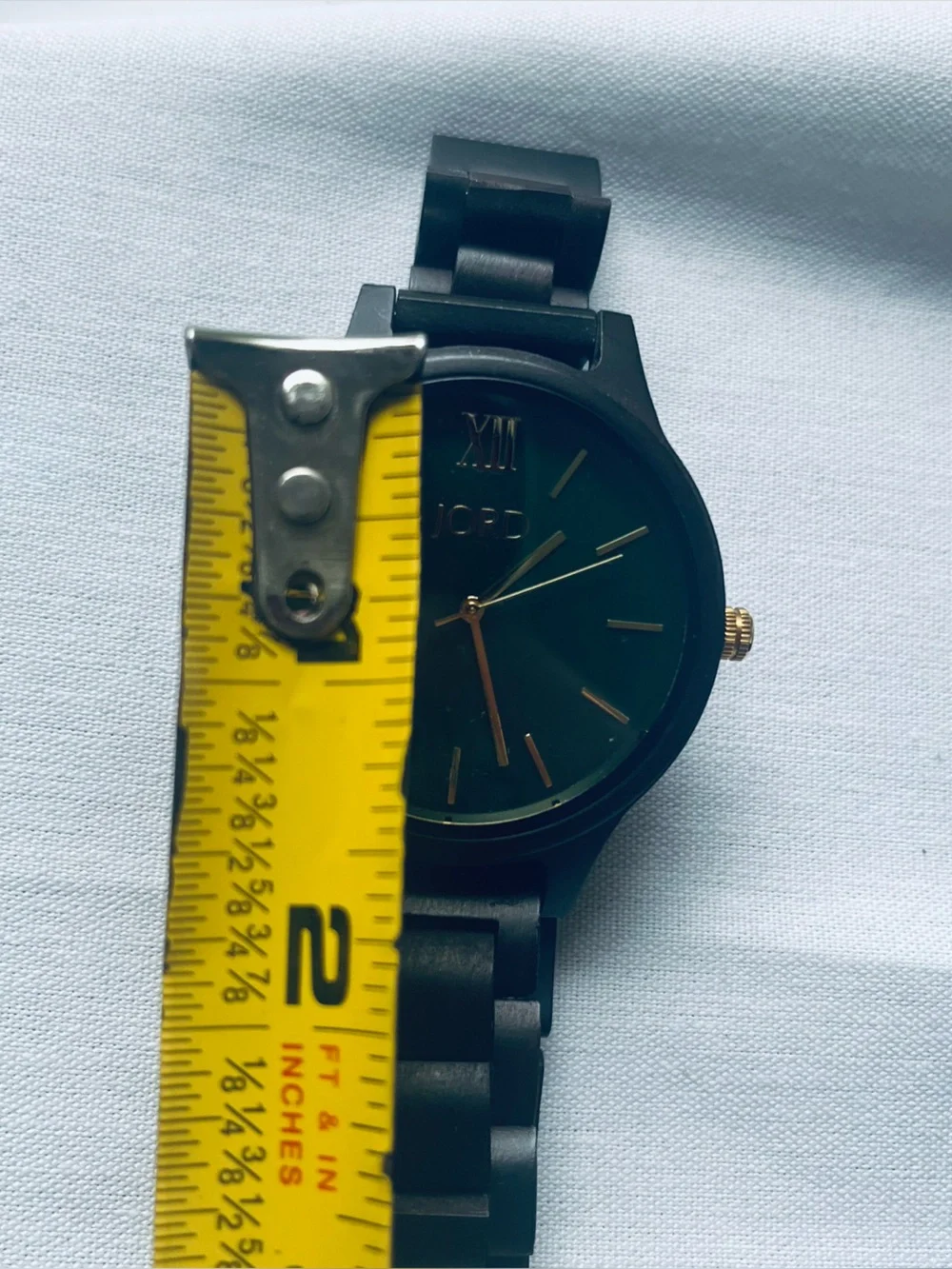 JORD Frankie Series Dark Sandalwood & Emerald Minimalist Wood Watch, 1L32).